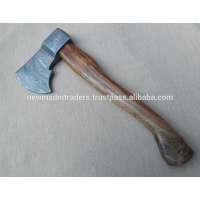 DAMASCUS ROSE WOOD HANDLE HANDMADE VIKING AXE (NMT-1634)